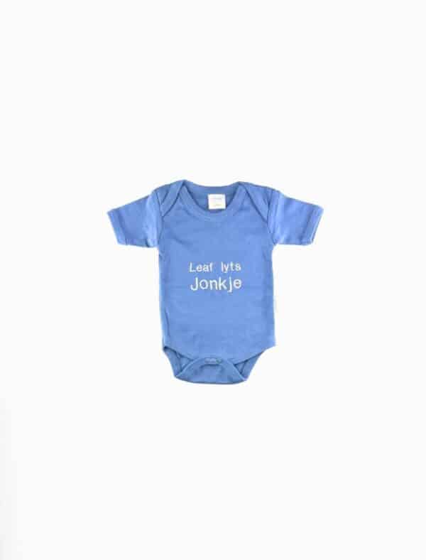 Blauw rompertje met naam
