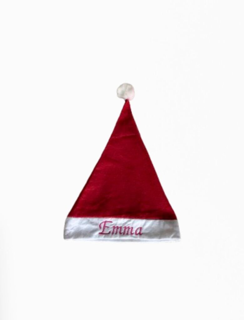 Kerstmuts kind met naam